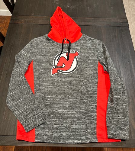 NJ Devils Gray Used XL Men's Sweatshirt