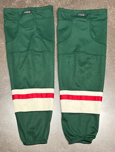 Used Kobe Size Adult Large Minnesota Wild Colour Way Hockey Socks (Check Description)
