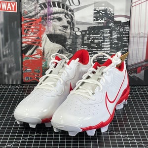 Nike Mens Size 10 Alpha Huarache 4 Keystone RED Baseball Cleats DJ6524-104 NEW