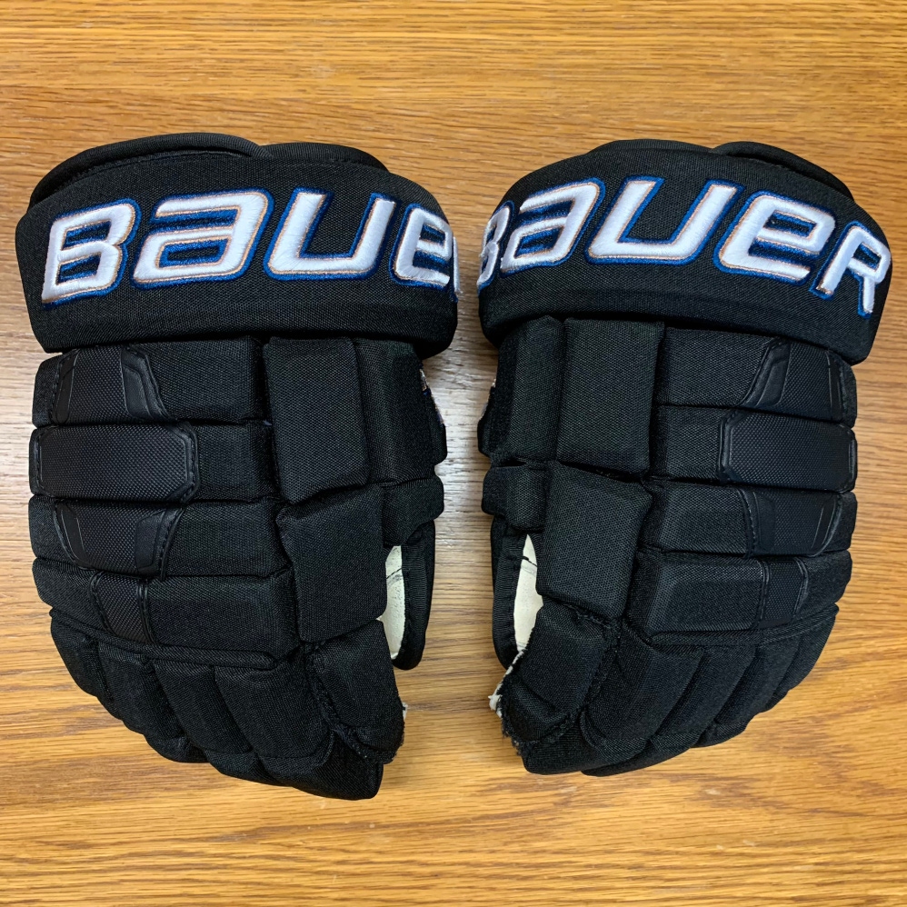 Bauer Nexus 2N Pro Stock Game Used Hockey Gloves 14” Reverse Retro Capitals