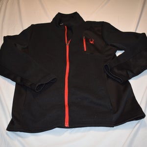Spyder Full-Zip Winter Sports Jacket, Black/Red, Youth XL (18-20) - Top Condition!
