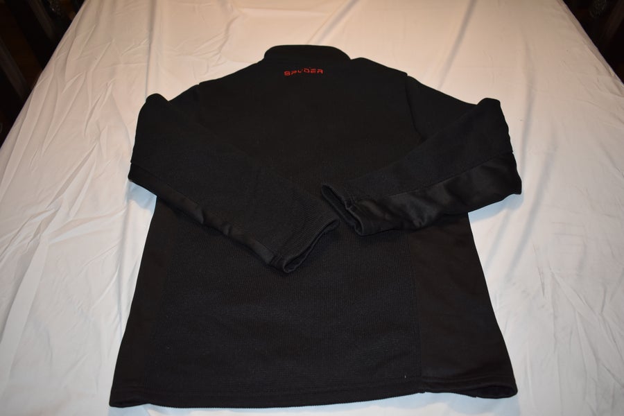 Spyder Full-Zip Winter Sports Jacket, Black/Red, Youth XL (18-20) - Top Condition!
