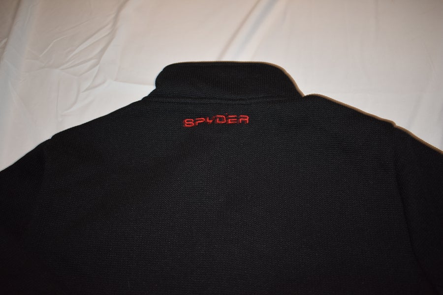 Spyder Full-Zip Winter Sports Jacket, Black/Red, Youth XL (18-20) - Top Condition!