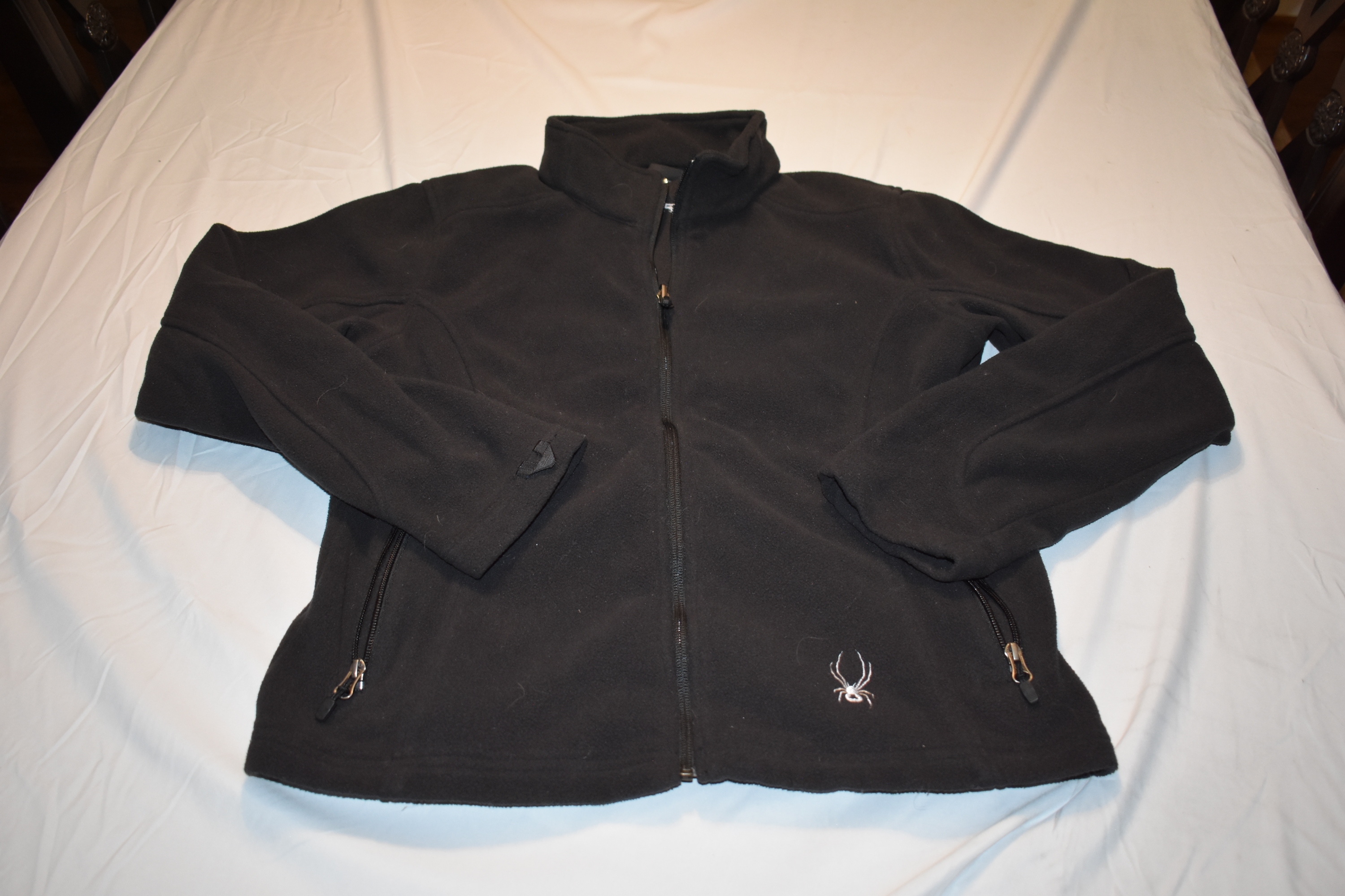 Spyder Full-Zip Winter Sports Jacket, Black, Women's Large