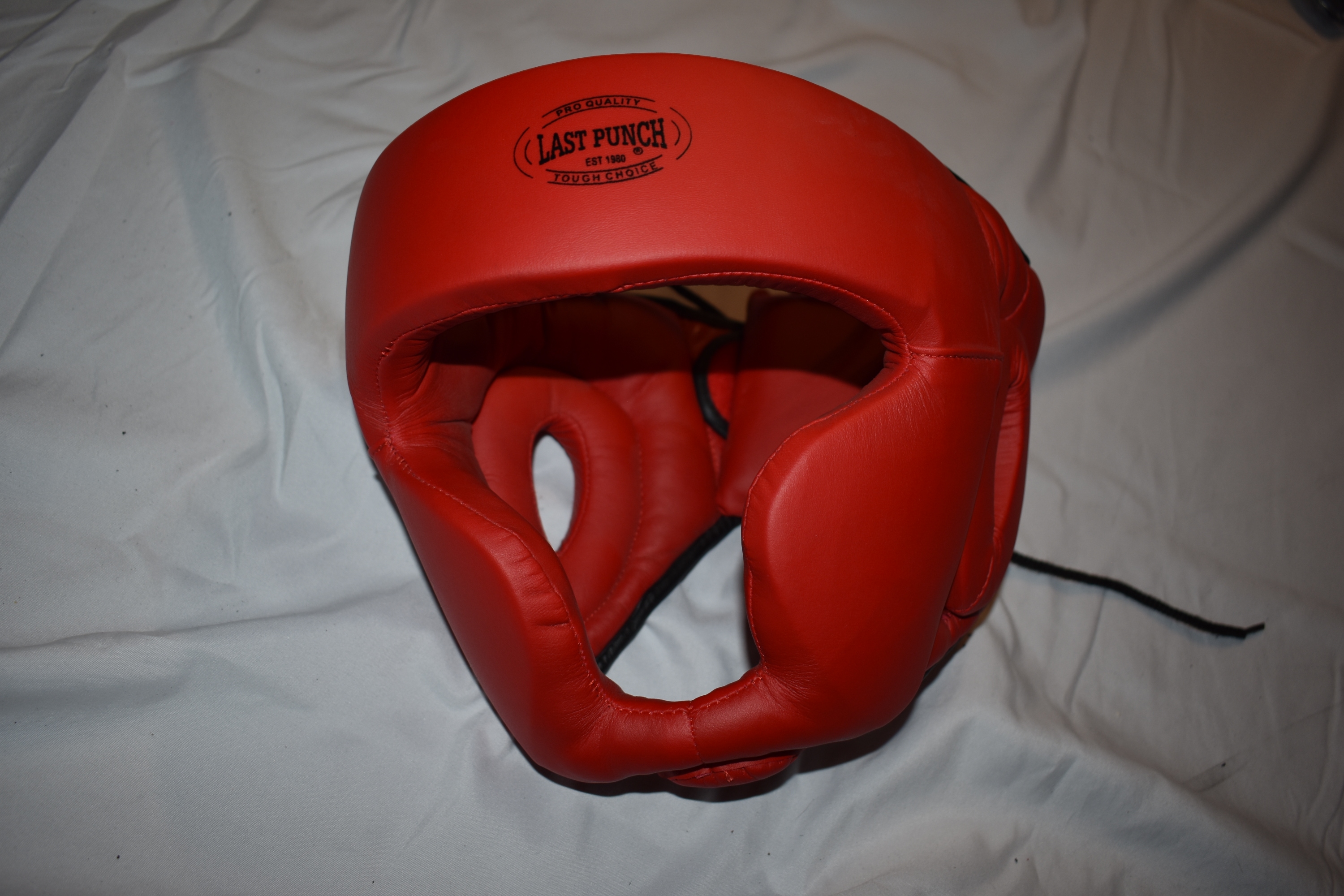 Last Punch Enforcer Sparring / MMA / Boxing Head Protection, Red, Large
