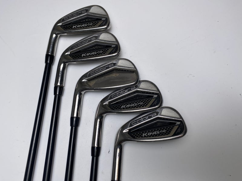Cobra King F8 Iron Set 6-PW True Temper AMT S300 Tour White Stiff Steel Mens LH