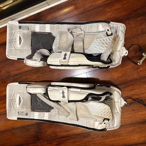 Used Medium Bauer Vapor 2X Pro Goalie Leg Pads Pro Stock