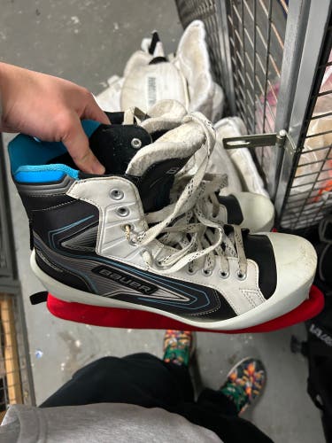 Used Bauer Regular Width 11 Hockey Goalie Skates