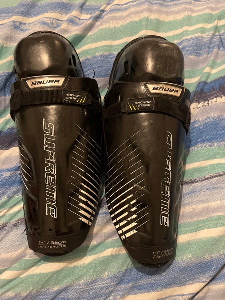 Used Bauer 14"  Supreme S190 Shin Pads