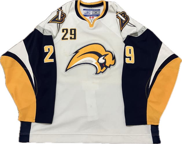Buffalo Sabres Jason Pominville Reebok Authentic NHL Hockey Jersey Size 56