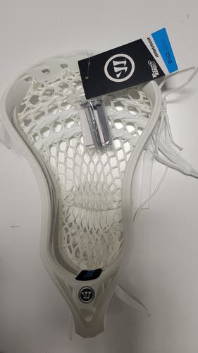 New Warrior Evo QX-O Strung Lacrosse Head - white