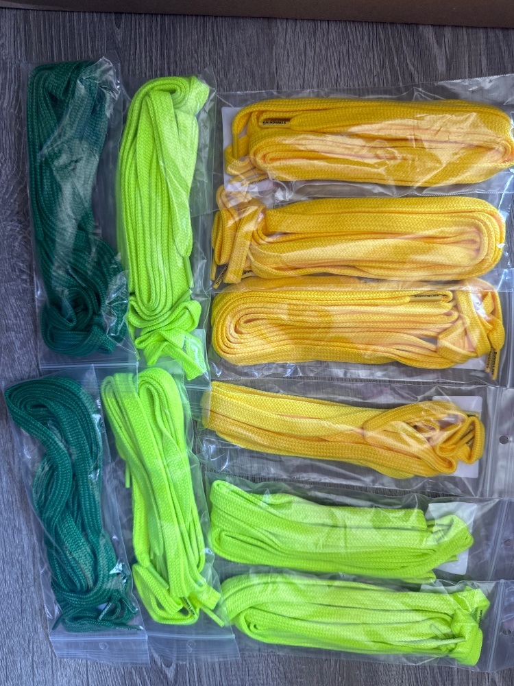 Goalie Shooters Variety Yellows & Greens 20 Laces