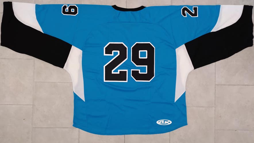 Athletic Knit H6600G  Hockey Goalie Jersey - 4XL- Pro Blue/White/Black NEW
