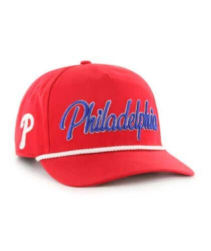 2024 RED PHILADELPHIA PHILLIES RED OVERHAND 47 HITCH SNAPBACK ROPE HAT
