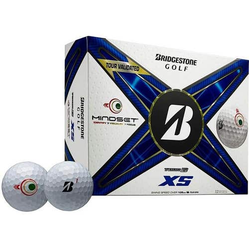 Bridgestone Tour B XS MindSet 2024 Urethane Ball - Over 105 MPH - 1 Dozen Box