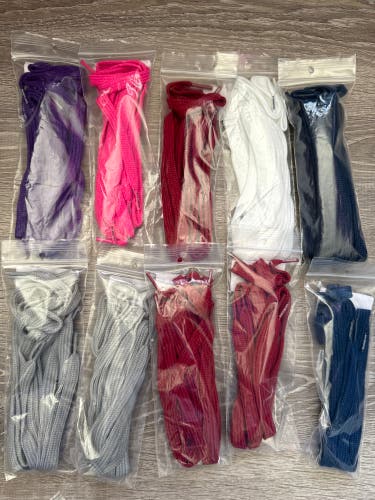 Goalie Shooters Variety Pink Maroon White Gray purple 20 Laces