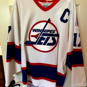 NHL Winnipeg Jets #17 Kris King (C) Authentic 95-96 Jersey
