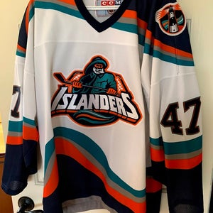 NHL New York Islanders #47 Rich Pilon 95-97 Fisherman jersey