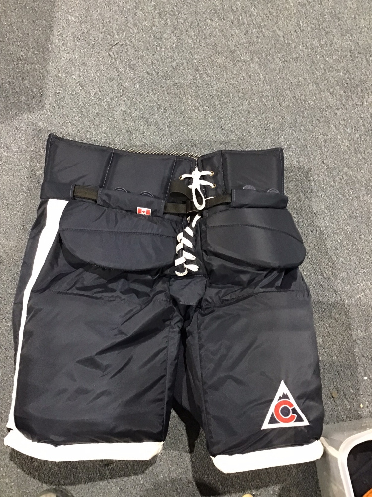 New Colorado Avalanche Game Issued Johansson Vaughn Pro Stock Goalie Pants