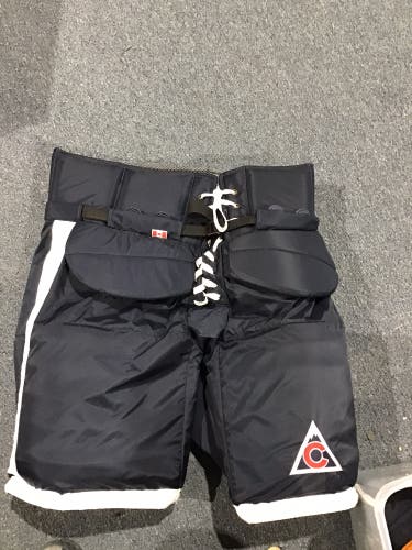 New Colorado Avalanche Game Issued Johansson Vaughn Pro Stock Goalie Pants Size Large