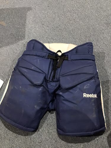 Game Used Pittsburgh Penguins Johnson Alternate Reebok Pro Stock Hockey Goalie Pants