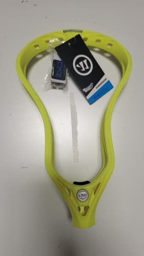 New Warrior Evo QX-O unstrung Lacrosse Head - neon yellow