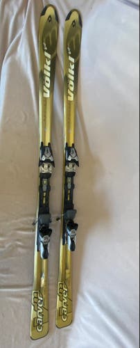 Used Unisex Volkl 177 cm All Mountain Carver Motion Skis With Bindings