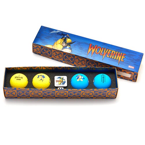 Volvik Marvel Anti-Hero 2024 Golf Ball Gift Set - Limited Edition WOLVERINE