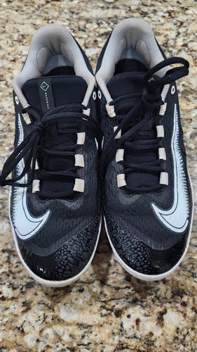 Black Used Adult Men's Nike Alpha Huarache Elite 4 Cleats size 9.5 (Women's 10.5) Nike Low Top