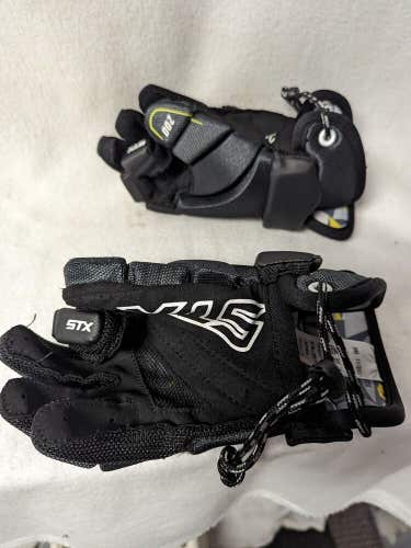 STX Stallion 200 Lacrosse Gloves Size YS Color Black Condition Used