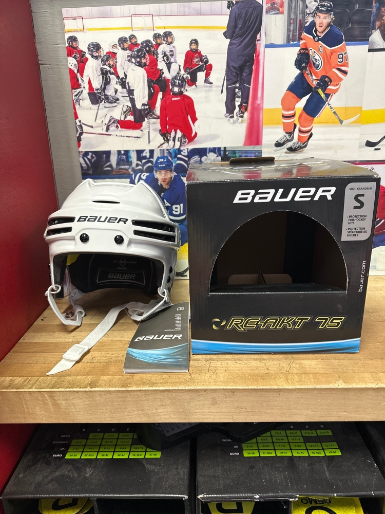 Bauer Reakt 75 Small White With Black Vents
