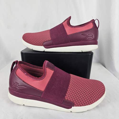 Kuru Ellie Womens Size 9 US Pink Purple Slip On Comfort Shoes Sneakers EUC