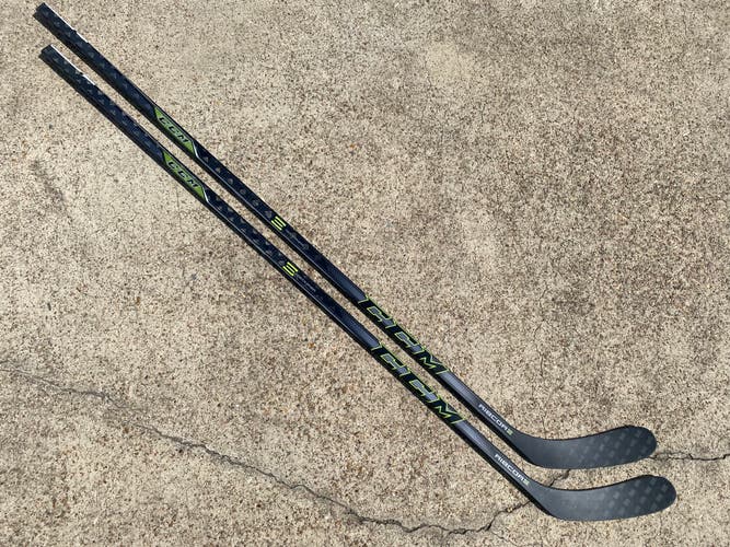 2 Pack CCM Ribcore Reckoner Pro Stock Hockey Stick Grip 95 Flex Left P29 Crosby 6782