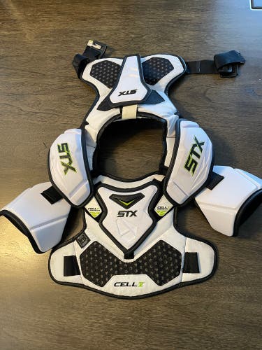 STX Cell V Shoulder Pads - Medium - White