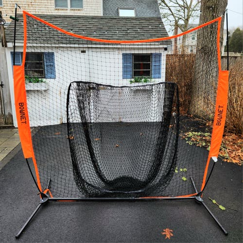 Lightly Used Bownet Big Mouth X Hitting Net with Travel Case