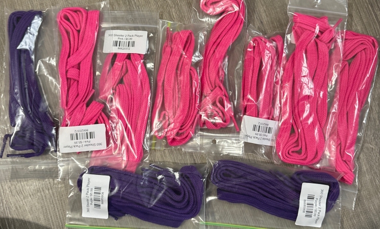 Player Shooters 20 Laces Pink Purple