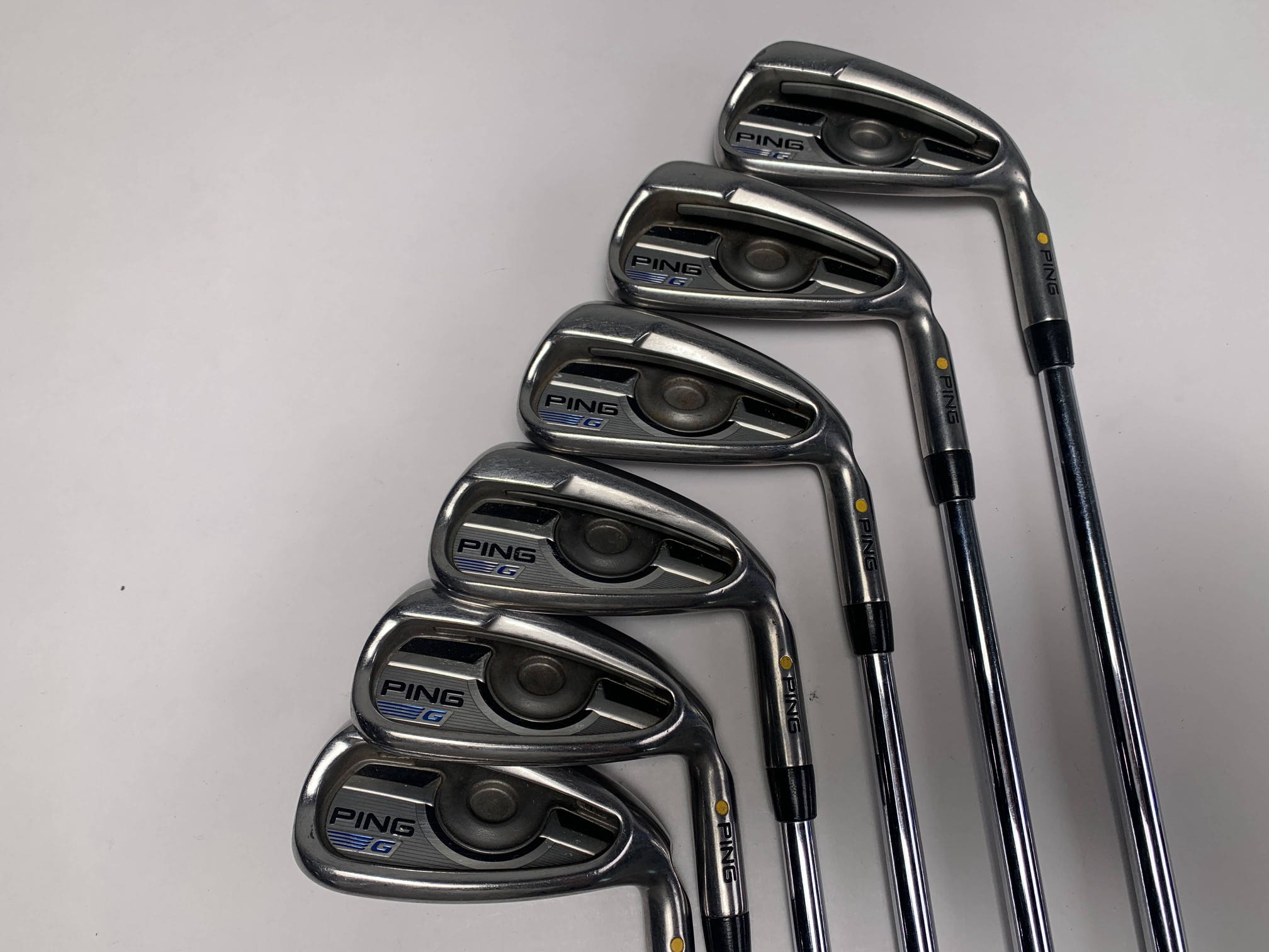 sales on clearance Ping G15 Irons / 4-SW+UW / Yellow Dot / Senior Flex Ping  AWT Shafts