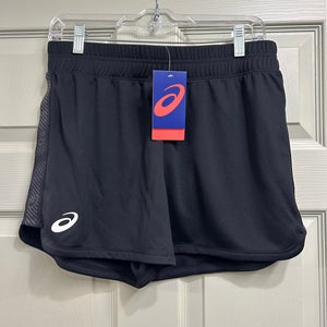 Black New Medium Women's Asics 3 inch knit Shorts