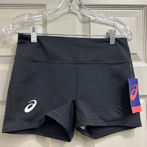 Black New Medium Women's Asics 3 inch Volleyball Shorts