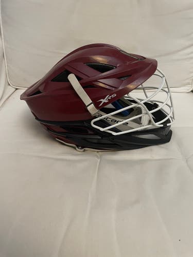 Cascade XRS Helmet - Maroon with Pearl White Facemask (Retail: $350)
