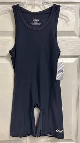 New Asics Black Men's Large Wrestling Singlet