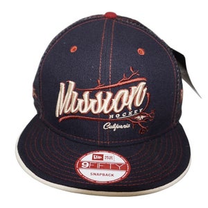 Vintage Mission Hockey Hat - 9Fifty Snapback New Era Cap - One Size 2016