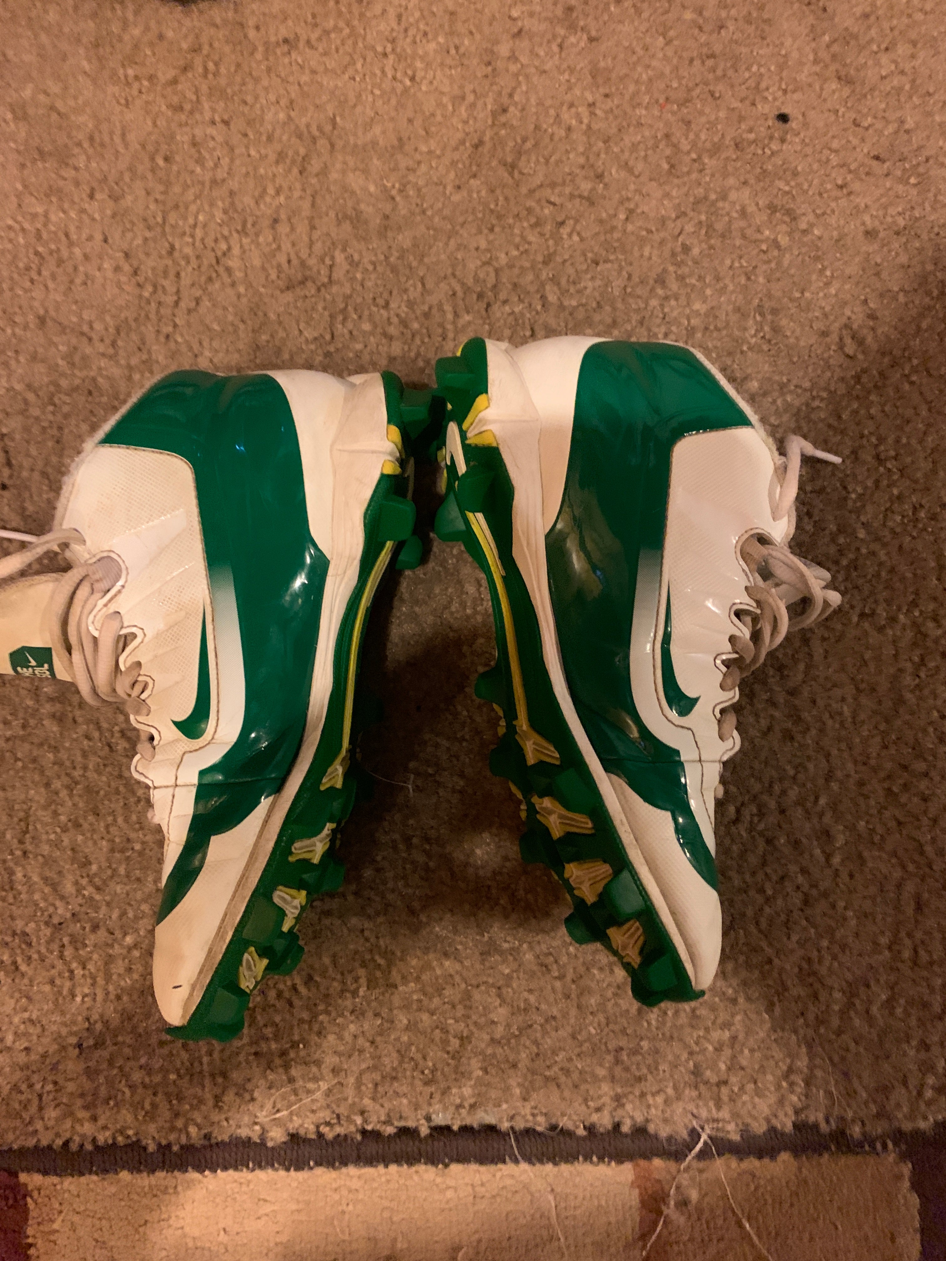 Green 'baseball cleats molded best sale