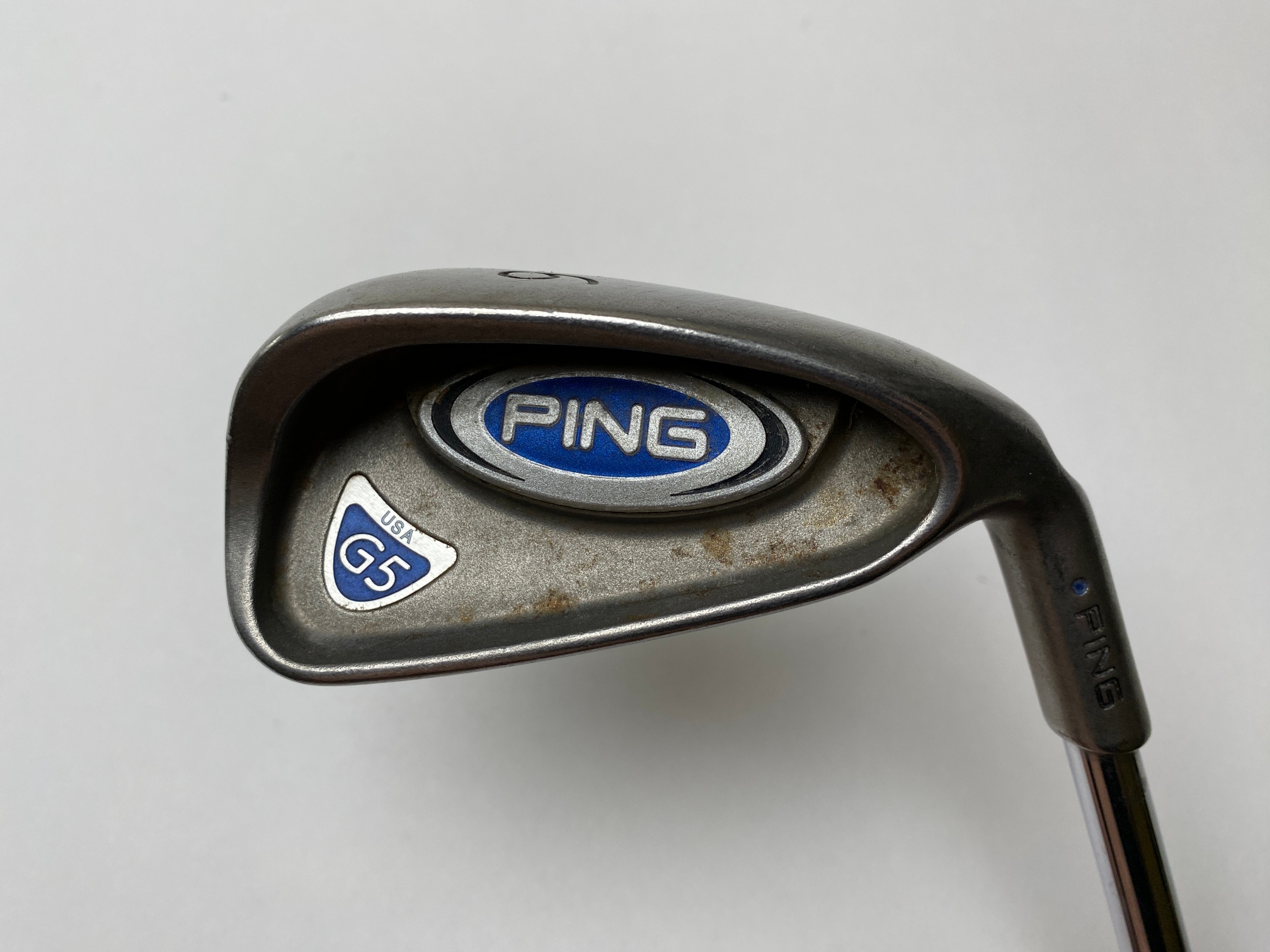 Ping G5 Single 6 Iron Blue Dot 1* Up Regular Steel Mens RH