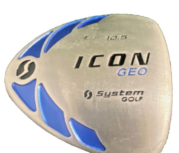 System Golf Driver Icon Geo 10.5 Degrees Men's RH Regular Flex Graphite 45 In.