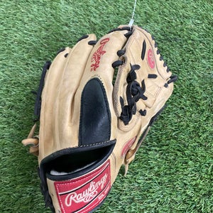 Brown Used Rawlings Pro Preferred Right Hand Throw Pitcher's Baseball Glove 12.25"