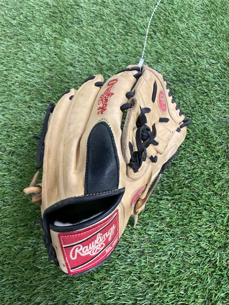 Brown Used Rawlings Pro Preferred Right Hand Throw Pitcher's Baseball Glove 12.25"