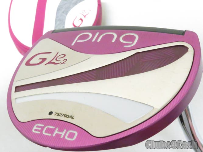 PING Womens G Le2 Echo Putter Black Dot Adjustable 32-36" +Cover .. LADIES  NICE