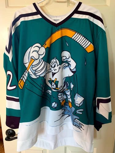 Vintage alternate Anaheim Mighty Ducks Ken Baumgartner jersey