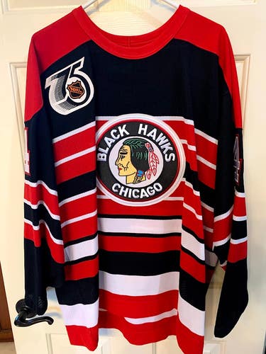 Vintage throwback Chicago Blackhawks Mike Peluso jersey